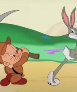 bungs and elmer fudd loone tunes paint by number