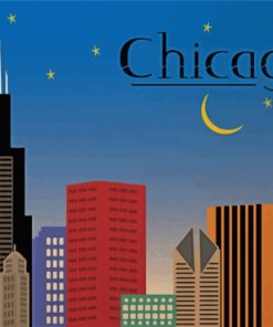 Chicago Illustration paint by numbers