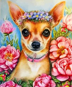 Chihuahua Dog painting by numbers