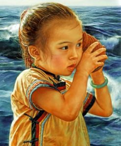 Chinese Little Girl paint by numbers