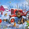 Christmas Farm Paint by numbers