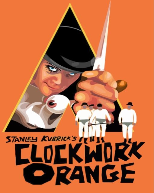 Clockwork Orange Movie Poster paint by numbers