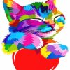 Colorful Kitty paint by numbers