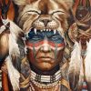 Cool Native American Man paint by numbers