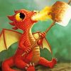 Cute Baby Dragon paint by numbers