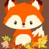 Cute Baby Fox paint by numbers