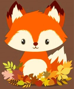 Cute Baby Fox paint by numbers