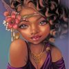 Cute Black Woman paint by numbers