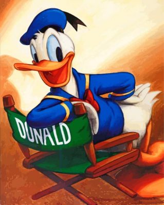 Donald Duck Paint By Numbers