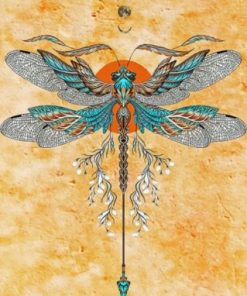 Dragonfly Insect paint by numbers