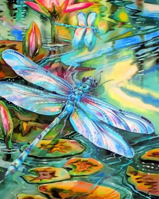 Dragonfly paint by numbers