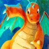 Dragonite Art paint by numbers