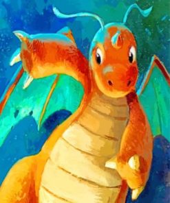 Dragonite Art paint by numbers