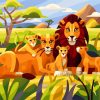 East African Lions Paint By Numbers