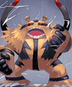 Electivire Pokemon paint by numbers