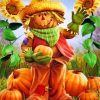 Fall Scarecrow Paint By Numbers