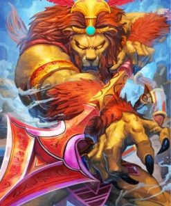 Fantastic King Lion paint by numbers