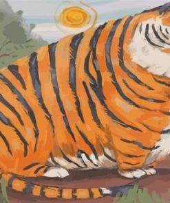 Fat Bengal Tiger Paint By Numbers