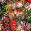 Floral Fox paint by numbers