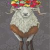 Floral Ram Paint By Numbers