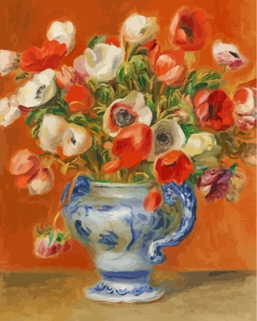 Flowers By Pierre Auguste Renoir Paint By Numbers