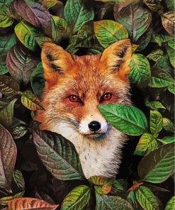 Fox With Red Eyes paint by numbers