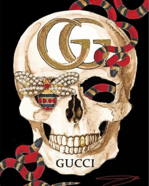 Gucci Skull Paint By Numbers