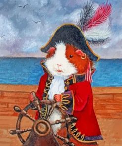 Guinea Pig Pirate Paint By Numbers