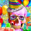 Happy Candy Skull paint by numbers