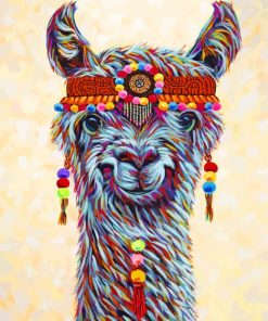 Hippie Llama paint by numbers
