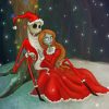 Christmas Jack And Sally Paint By Numbers