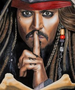 Captain Jack Sparrow paint by numbers