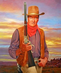 John Wayne Cowboy paint by numbers