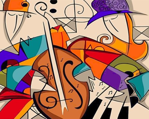 Kandinsky Abstract Art paint by numbers