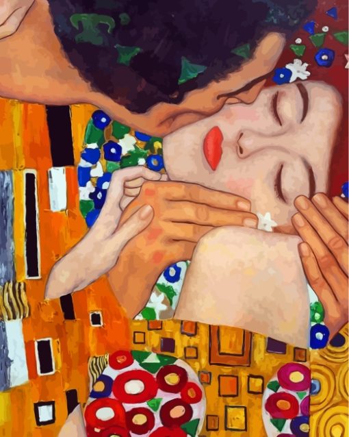 Klimt The Kiss Close Up Paint By Number