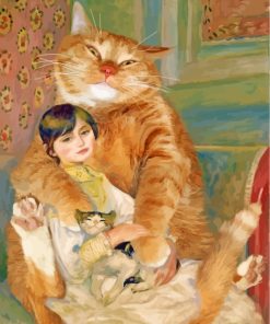 Lady And The Cats Paint By Numbers