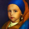 Little Girl With A Pearl Earring paint by numbers