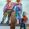 Little Cowboys painting by numbers