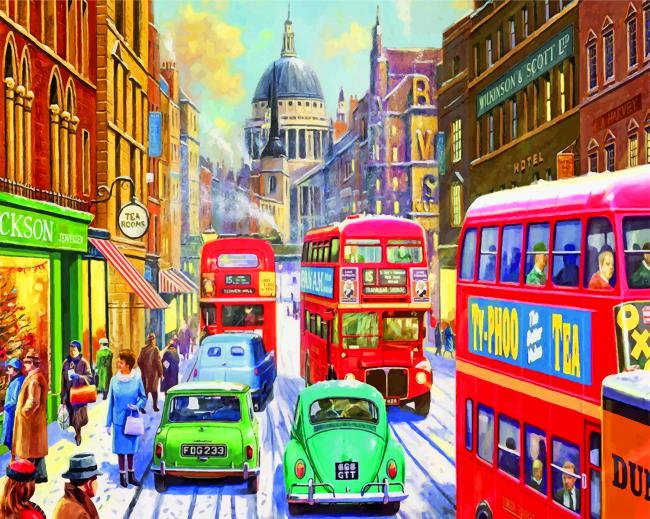 Beautiful London paint by numbers