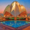 Lotus Temple paint by numbers
