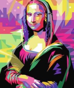 Colorful Mona Lisa paint by numbers