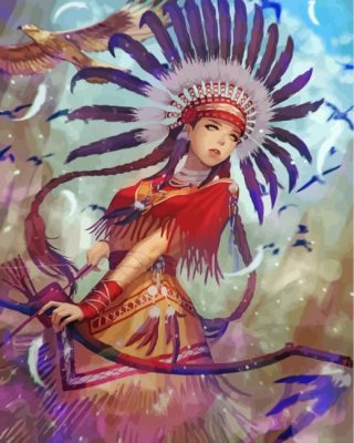 Native American paint by numbers