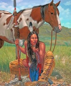 Native Man Paint By Numbers