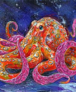 Octopus Art paint by numbers