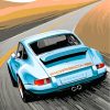 Porsche Illustration Paint By Numbers