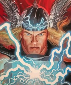 Powerful Thor paint by numbers