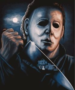 Scary Michael Myers Paint By Numbers