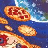 Space Pizzas Paint By Numbers