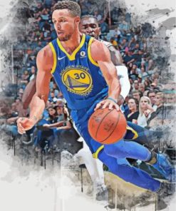 Stephen Curry Golden State Warriors Paint by numbers