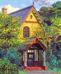 Studio Ghibli House paint by numbers
